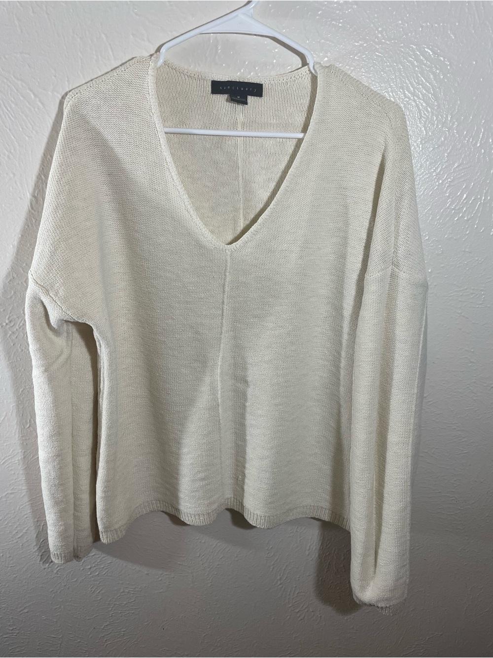 Sanctuary Cream V-Neck Sweater